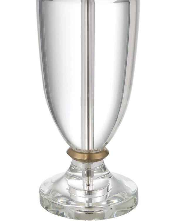 Currey & Company Classico Table Lamp - Elegant 19th-century Inspired Crystal Design With Natural Brass Finish Clear Optic Crystal ,Metal 6000-1015-currey-company