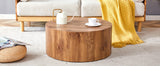 English Elm The Cylindrical Table With Its Patterned Design Can Be Easily Integrated Into A Variety Of Interior Styles, From Coffee Tables To Small Dining Tables, Workbenches Or Makeshift Writing Desks.