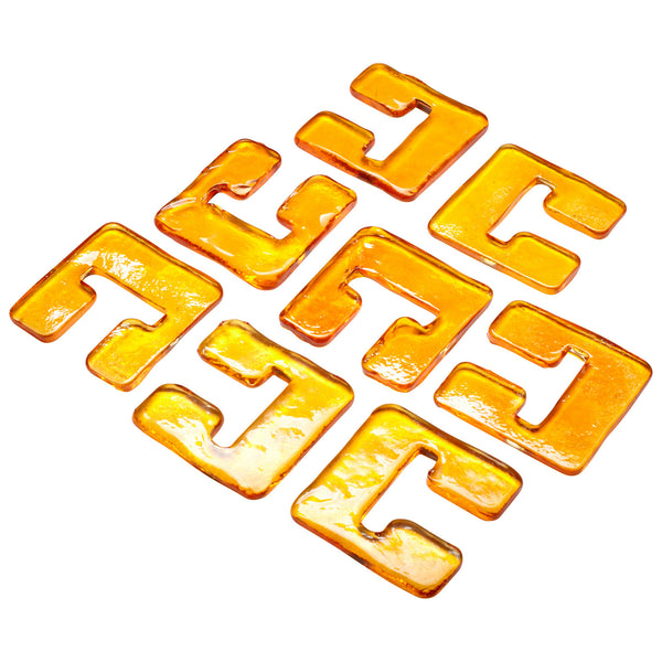 Glass Links 04981 Orange 05124 Cyan Design