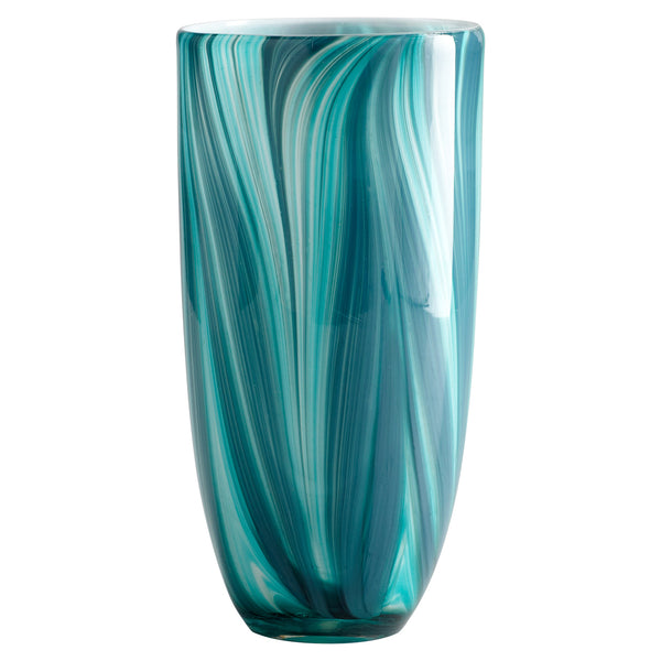 Turin Vase Turquoise Blue 05182 Cyan Design