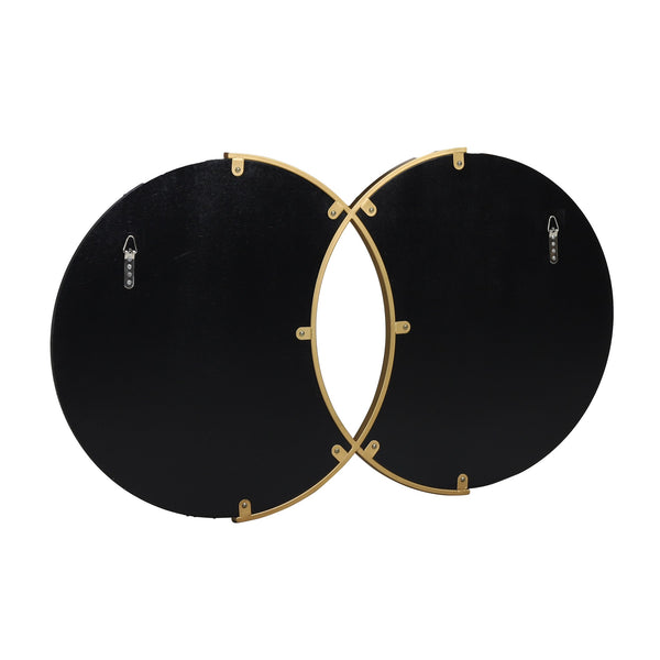 English Elm Christopher Knight Home® - WALL Overlapping Round Gold Wall Mirror - Modern Glam Tempered Glass, Iron Frame, Illuminating Decor 69686.00