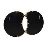 Christopher Knight Home® - Noble House - Hughey Modern Glam Overlapping Round Wall Mirror, Gold