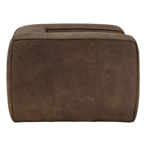 Kerr Leather Accent Chair with Feather Foam Cushion for Living Room Seating