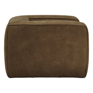 Kerr Leather Accent Chair with Feather Foam Cushion for Living Room Seating