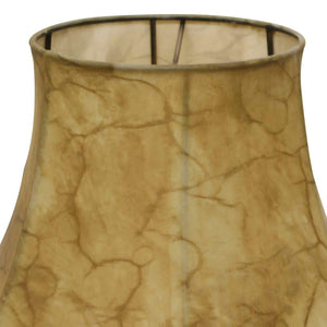 English Elm Shallow Drum Hide Lampshade Antique Parchment Softback Warm Glow for Table Lamps B075101138