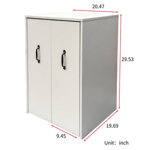 English Elm 3 Tier Rolling Bookcase with Pull Out Drawers Dustproof Door for Home Office Use W331P377340