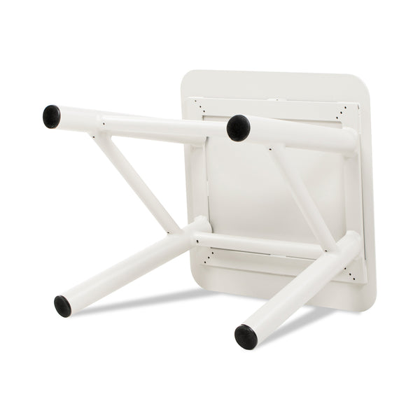 English Elm Jennifer Taylor Home - Atlas Light Beige 19.5" Square Outdoor Patio Side Table – Rust‑Resistant Aluminum, Matte Finish, Stable Design B2719P318948