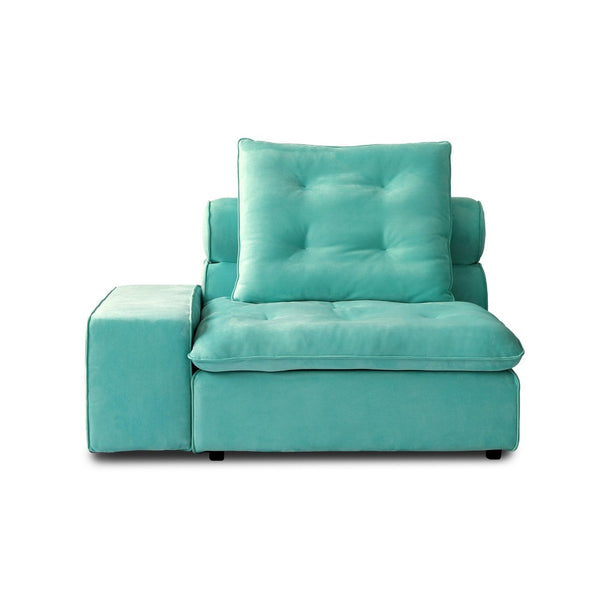 English Elm Sky Cloud Deluxe Adjustable Sectional Sofa - Cozy Velvet L-Shaped Design, Pet-Friendly & Versatile 4-Seater B341S00026-GIGA