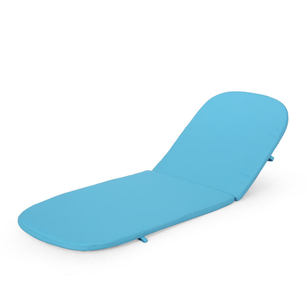 English Elm Christopher Knight Home® - 68020.00Cush-Blu Vibrant Blue Chaise Lounge Cushion For Outdoor Comfort – Water-Resistant, Plush Design N775P230112U