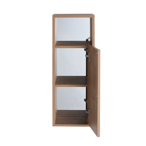 English Elm 10'' Wall Mounted Mirrored Bathroom Cabinet Plywood Build with Soft Close Hinge Storage W999P470298