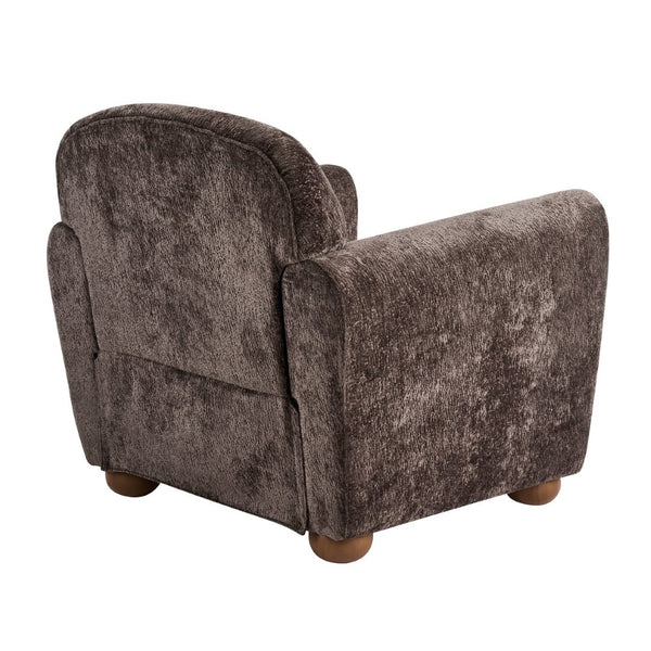 English Elm Rapallo Upholstered Accent Chair Plush Seat Modern Frame for Living Room or Entryway Dark Brown N776P381488D