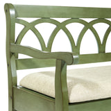 OSP Home Furnishings Coventry Storage Bench Sage