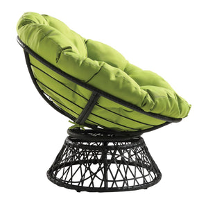 OSP Home Furnishings Papasan Chair Green