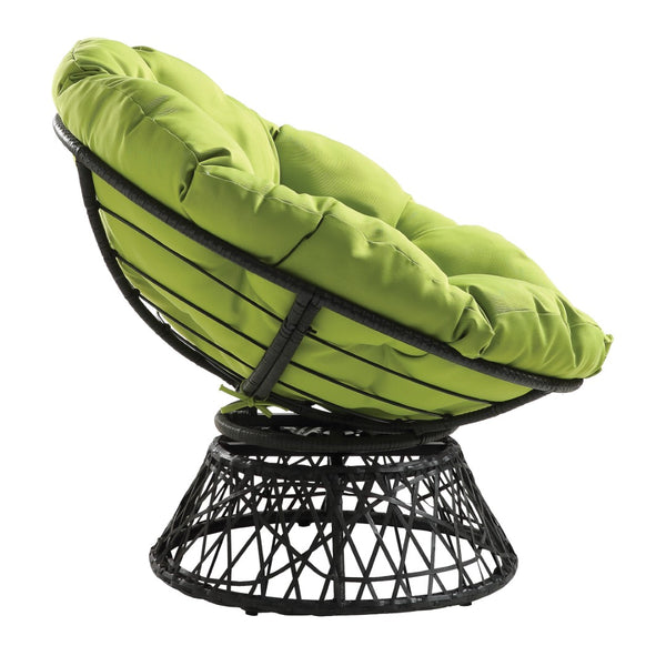 OSP Home Furnishings Papasan Chair Green
