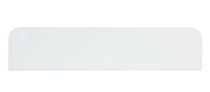 English Elm Contemporary TV Stand with Built-In Electric Fireplace, Heater, Glass Shelves & Modern Mixed-Material Finish White 75 L x 20 W x 33 H B2741P398851