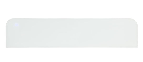 English Elm Contemporary TV Stand with Built-In Electric Fireplace, Heater, Glass Shelves & Modern Mixed-Material Finish White 75 L x 20 W x 33 H B2741P398851