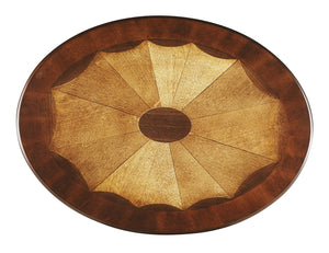 Butler Specialty Jeanette Oval Wood Side Table With Drawer And Open Shelf - Elegant Design For Stylish Storage Solutions Dark Brown Mdf,Rubberwood Solids,Cherry,Maple And Walnut Veneers 532024-butler