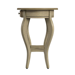 Butler Specialty Jeanette Elegant Oval Wood Accent Table With Drawer And Open Shelf For Stylish Home Decor Beige Mdf,Rubberwood Solids,Cherry,Maple And Walnut Veneers 532424-butler