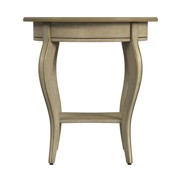 Butler Specialty Jeanette Elegant Oval Wood Accent Table With Drawer And Open Shelf For Stylish Home Decor Beige Mdf,Rubberwood Solids,Cherry,Maple And Walnut Veneers 532424-butler