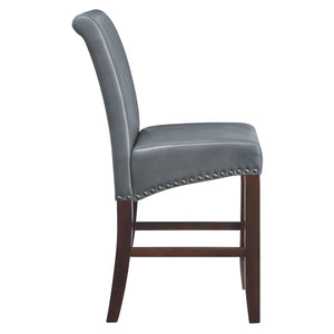 OSP Home Furnishings 24" Parsons Barstool Pewter