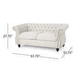 Christopher Knight Home® - Noble House - Somerville Traditional Chesterfield Loveseat Sofa