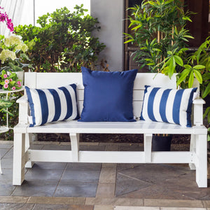 English Elm Horizon Stripe Pillow 14"X20" - Coastal-Inspired, Weather-Resistant Comfort For Indoors & Outdoors B357P367231