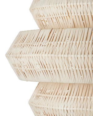 Currey & Company Antibes Grande White Chandelier - Stunning Bleached Rattan Design With 18 Lights For Bright Elegance Natural Rattan ,Wrought Iron 9000-1316-currey-company