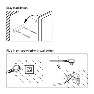 English Elm 28"*36"LED Modern Wall Mirror — Dual Front & Back Glow, Touch Fog-Free, Stepless Dim, CRI90+ Memory PMID T3177P320624