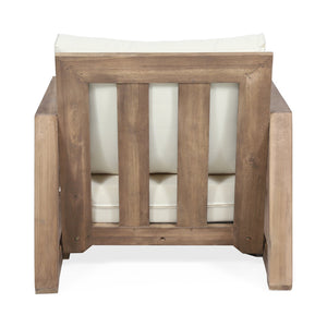 English Elm Christopher Knight Home® - WESTCHESTER Acacia Wood Floor Club Chair Brown — Slatted Back & Seat, Durable Outdoor Patio Seating 67306.00BBGE