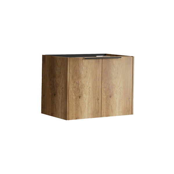 English Elm 30inch Floating Bathroom Vanity with 3d Carved Panels and Spacious Drawer Storage W3520P455297