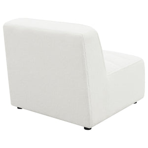 English Elm Bonnie Natural Faux Sheepskin Armless Chair - Modern, Cozy Accent For Stylish Living Spaces & Nooks B062P351440