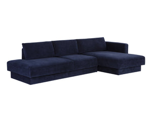 Sunpan Tecoma Contemporary Sofa Chaise - Stylish Low-Profile Design for Ultimate Comfort in Any Space Right Arm Facing
