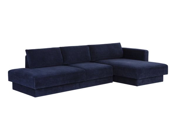 Sunpan Tecoma Contemporary Sofa Chaise - Stylish Low-Profile Design for Ultimate Comfort in Any Space Right Arm Facing