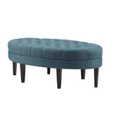 Madison Park Martin Transitional Surfboard Tufted Ottoman FUR101-0044 Blue