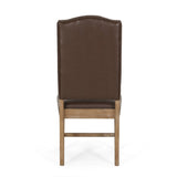 Christopher Knight Home® - Noble House - Hyvonen Contemporary Upholstered Tufted Dining Chairs, Dark Brown And Natural - Set Of 2