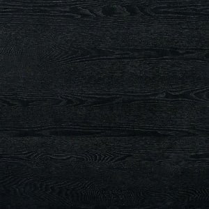 English Elm Contemporary Counter Height Dining Table 66" L x 38" W Solid Wood with Center Support Beam, Cozy Style Black 47 L x 43 W x 6 H B2741P326141