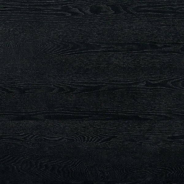 English Elm Contemporary Counter Height Dining Table 66" L x 38" W Solid Wood with Center Support Beam, Cozy Style Black 47 L x 43 W x 6 H B2741P326141