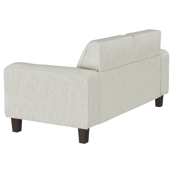 English Elm Slater Faux Leather Manual Reclining Sofa Set with Track Arms for Living Rooms B062S01479