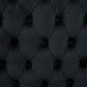 English Elm Velvet Mid-Century Double Dining Loveseat Bench with Hand-Tufted Buttons, Wingback Comfort, Luxe Seating W1143P362523 W1143P362523