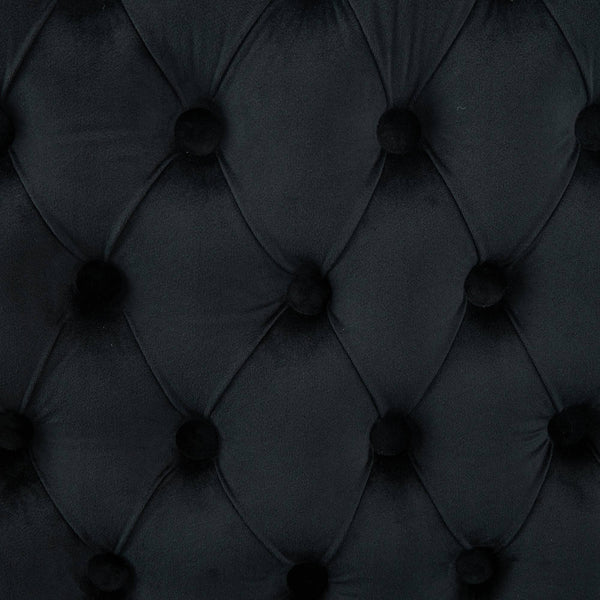 English Elm Velvet Mid-Century Double Dining Loveseat Bench with Hand-Tufted Buttons, Wingback Comfort, Luxe Seating W1143P362523 W1143P362523