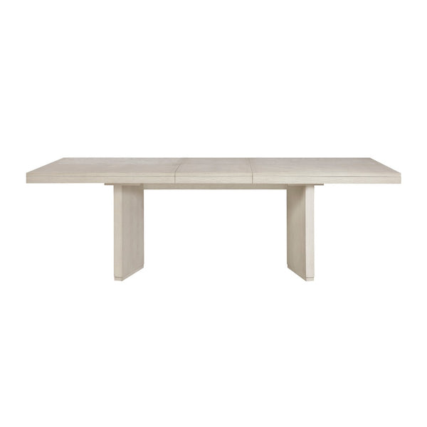 English Elm Beautiful Antique White Extendable Dining Table Seats 8 Classic Oak Veneer Wood B011S02260
