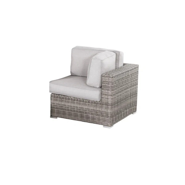 English Elm Lsi 7-Piece Fully Assembled Wicker Sectional Sofa Set With Coffee Table For Outdoor Comfort & Style B120S00065