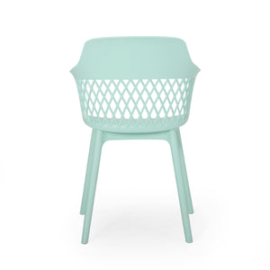 English Elm Christopher Knight Home® - AZALEA Weather-Resistant Outdoor Chair with Durable Polypropylene Frame, Minimal Modern Comfort Mint 25 L x 23.5 W x 22.5 H 68375.00MNT
