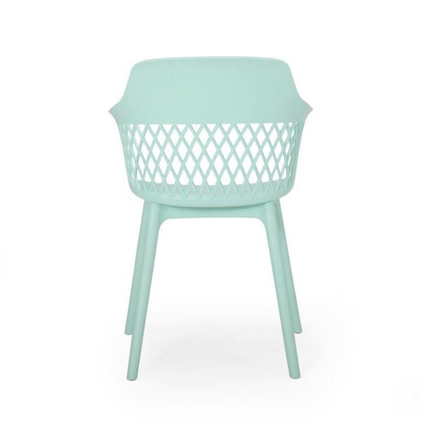 English Elm Christopher Knight Home® - AZALEA Weather-Resistant Outdoor Chair with Durable Polypropylene Frame, Minimal Modern Comfort Mint 25 L x 23.5 W x 22.5 H 68375.00MNT