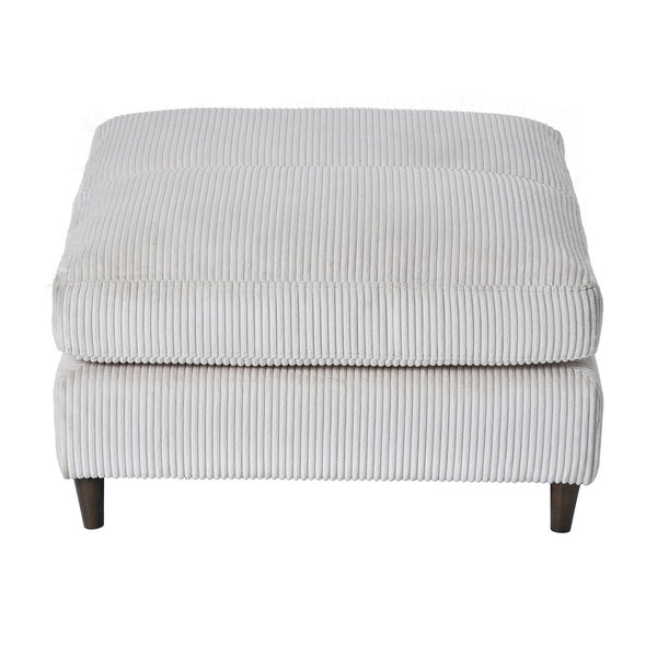 English Elm Modern corduroy modular sectional sofa U‑ or L‑shape convertible oversized seating with storage pockets adjustable headrests Beige W2121S00007