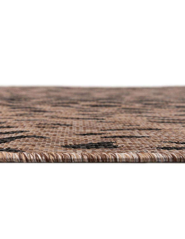 Unique Loom Outdoor Safari Samburu Machine Made Animal Print Rug Natural, Light Brown/Gray 7' 10" x 11' 0"