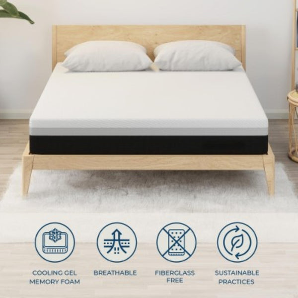 English Elm 12'' Queen Hybrid Mattress Cooling Ice Foam Pocket Springs Orthopedic Medium Firm B366P392888