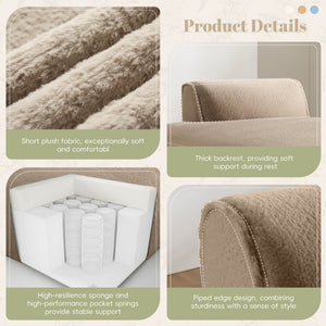 English Elm 72"Oversized 72" Oversized Modular Sofa Bed - Plush Comfort, No Assembly, Baby & Elderly Friendly Design! N723P272383D-GIGA