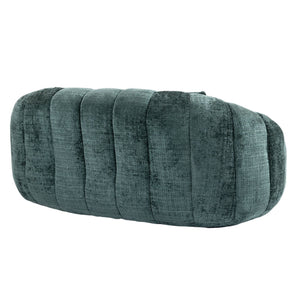 English Elm Bean Bean Bag Sofa High-Density Memory Foam Two-Seater Lounger High Back Chenille Cozy Support Emerald W395P181435