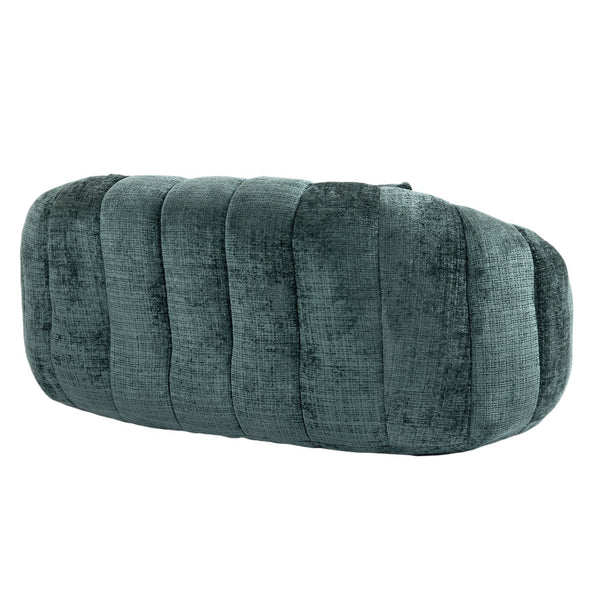 English Elm Bean Bean Bag Sofa High-Density Memory Foam Two-Seater Lounger High Back Chenille Cozy Support Emerald W395P181435